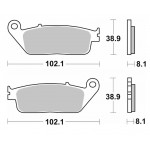 Тормозные колодки SBS Standard Brake Pads, Ceramic 627HF